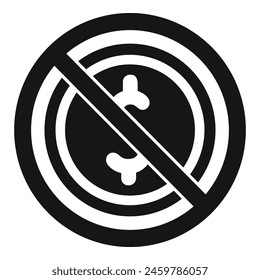 Restricted dollar coin icon simple vector. Tax payment. Banking currency