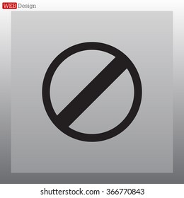 restricted icon, vector