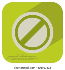 restricted icon, vector design website