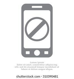 restricted icon, vector design website