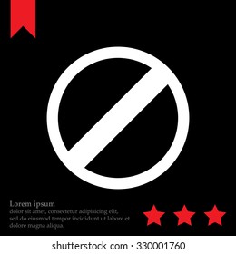 restricted icon, vector design website