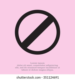 restricted icon, vector design website