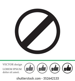 restricted icon, vector design website