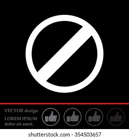restricted icon, vector design website