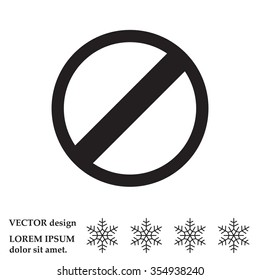 restricted icon, vector design website
