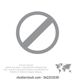restricted icon, vector design website