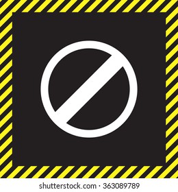 restricted icon, vector design website