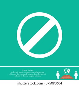 restricted icon, vector design website