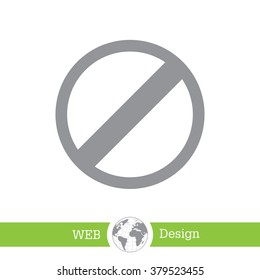restricted icon, vector design website
