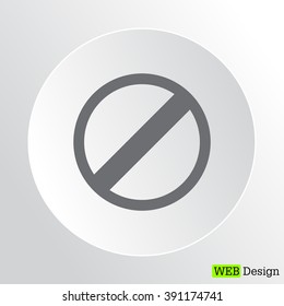 restricted icon, vector design website
