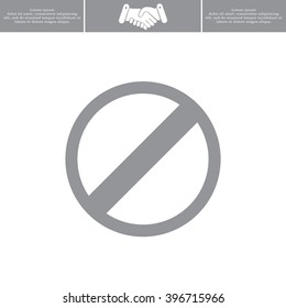 restricted icon, vector design website