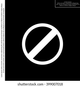 restricted icon, vector design website