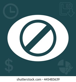 restricted icon, vector design website