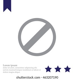 restricted icon, vector design website