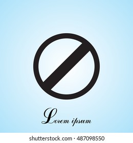 restricted icon, vector design website