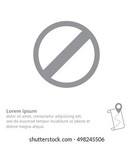 restricted icon, vector design website