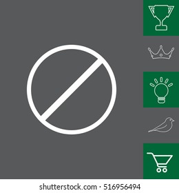 restricted icon, vector design website