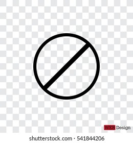 restricted icon, vector design website