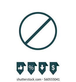 restricted icon, vector design website