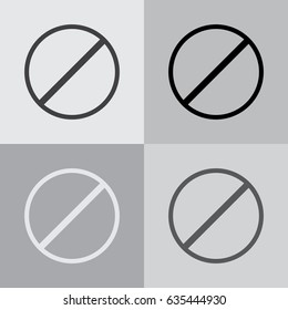restricted icon, vector design website