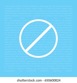 restricted icon, vector design website