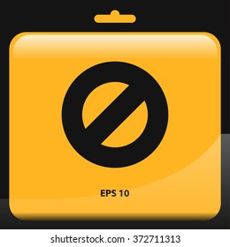 restricted icon. vector illustration