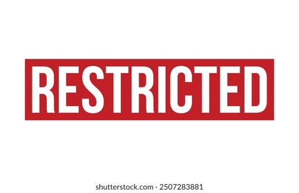 Restricted Rubber Stamp Seal Vector