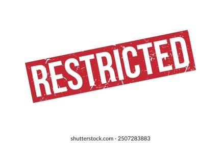 Restricted Rubber Stamp Seal Vector