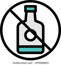 icono de línea de color vectorial restringido