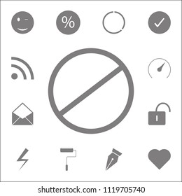 restricted, vector design site icon. Detailed set of minimalistic icons. Premium quality graphic design sign. One of the collection icons for websites, web design, mobile app on white background