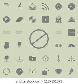 restricted, vector design site icon. web icons universal set for web and mobile