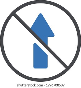 restricted vector glyph color icon