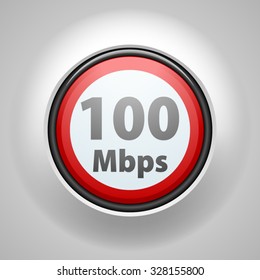Restricting speed to 100 Mbps