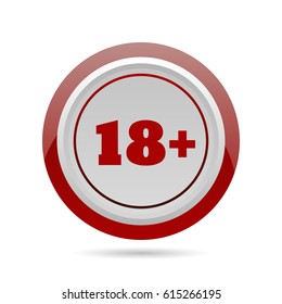 restriction of age sign circle icon vector eps 10