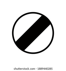 restriction ends sign board vector graphics