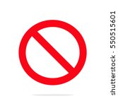 Restriction icon. Flat design. Vector Illustration.