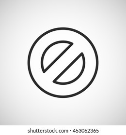 restriction line icon