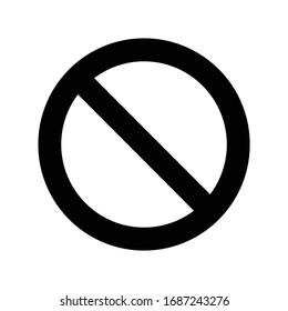 Restriction / Prohibition / Forbidden sign, vector illustration template