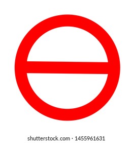 Restriction sign red, stop sign icon, No sign, red warning , prohibition sign red isolated on white background - vector