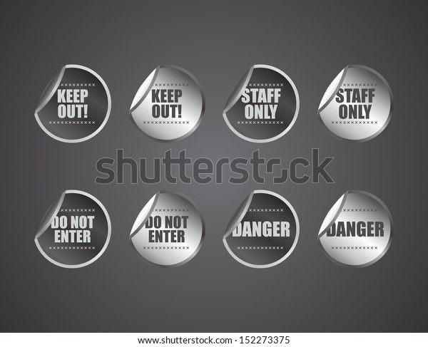 Restriction Sticker Label Stock Vector (Royalty Free) 152273375 ...