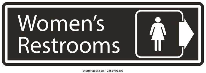 restroom directional signage and labels