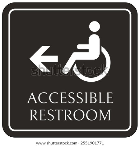restroom directional signage and labels