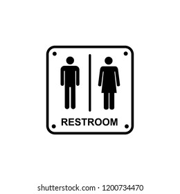 Restroom Icon Logo Stock Vector (Royalty Free) 1200734470 | Shutterstock