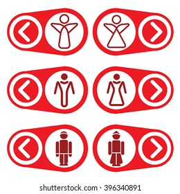 restroom icon sign, isolated