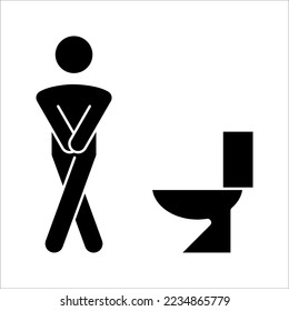 Restroom icon. sign for mobile concept and web design. vector illustration on white background. eps 10