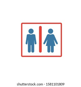 Restroom icon. Simple element from shopping center sign icons collection. Creative Restroom icon ui, ux, apps, software and infographics.