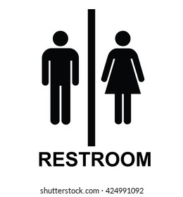 Restroom icon. Vector illustration