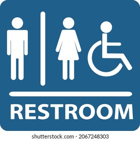 Restroom icon vector. the symbol for website Computer and mobile vector.