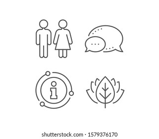 Restroom line icon. Chat bubble, info sign elements. WC toilet sign. Public lavatory symbol. Linear restroom outline icon. Information bubble. Vector