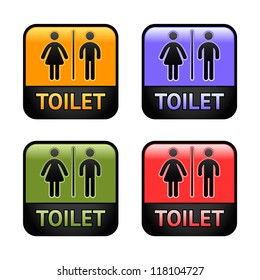 Restroom - set symbols